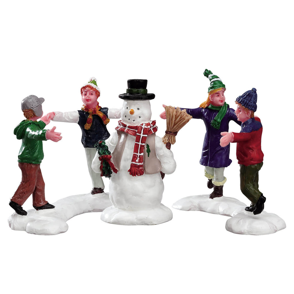 Lemax # 52112 Ring Around The Snowman, Set Of 3