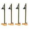 Lemax # 54362 Rustic Street Lamp, Set of 4