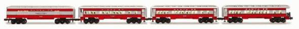 Lionel # 29081 Santa Fe Baby Madison Passenger Car 4-Pack (Red)