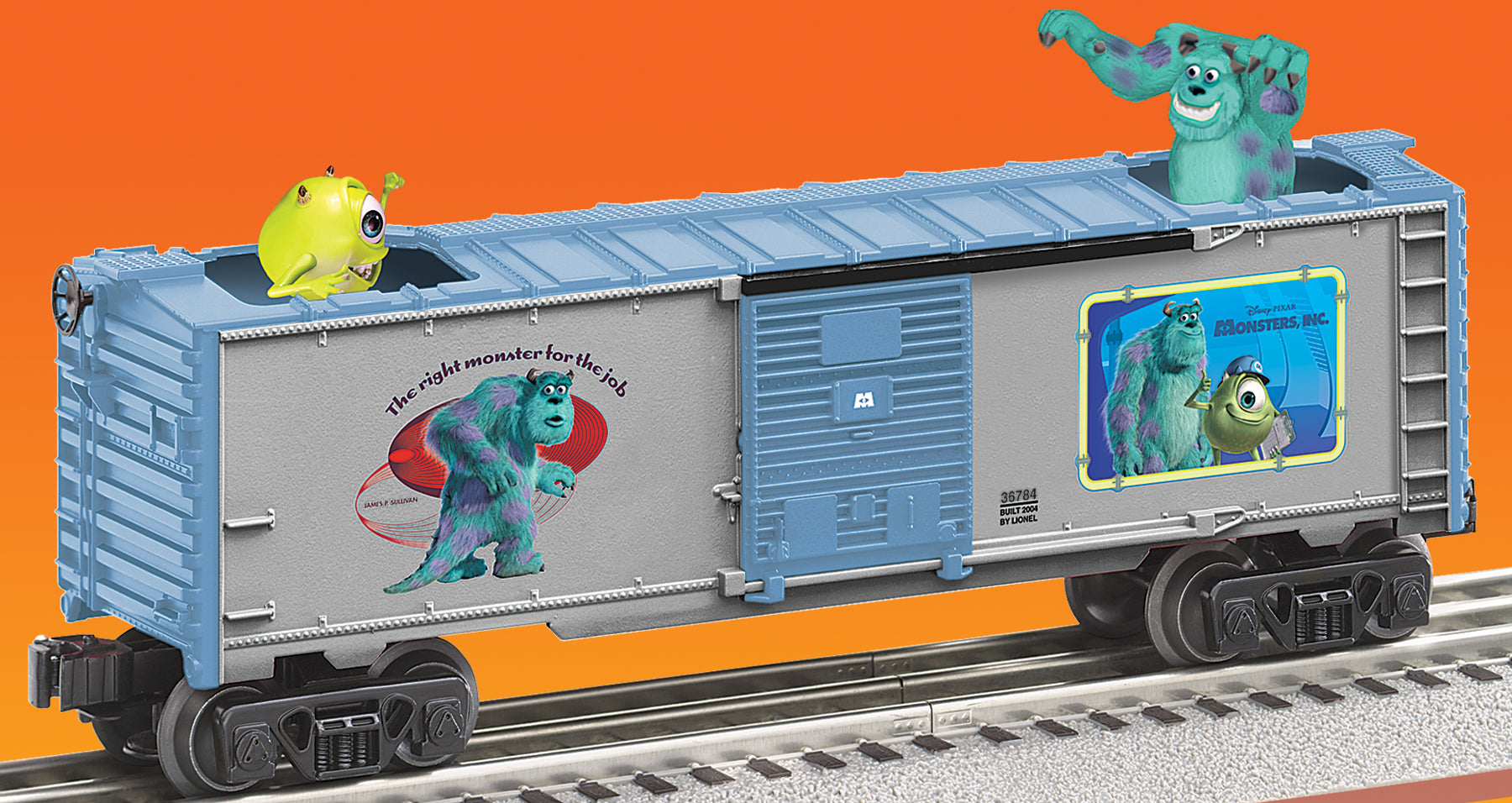 monsters inc car Lionel # 36784 Monsters INC. Bobbing Head BoxCar – Tom's Trains NY