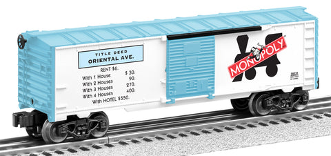 Lionel # 39331 Oriental Avenue Monopoly BoxCar