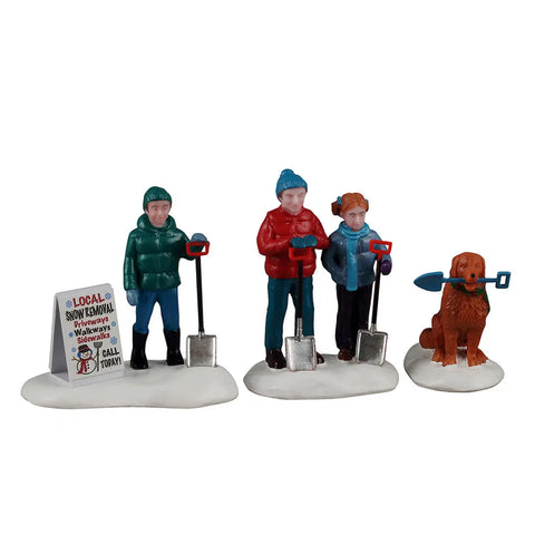 Lemax # 62623 Neighborhood Snow Shovelers