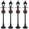 Lemax # 64498 Gas Lantern Street Lamp, Set of 4