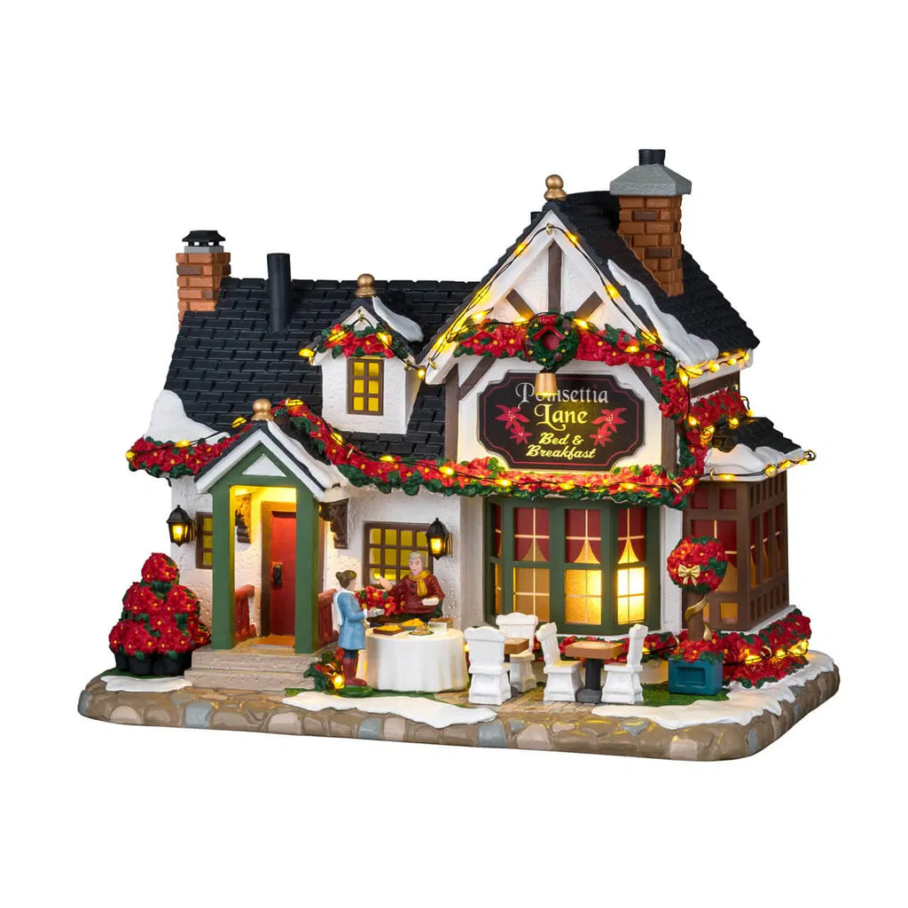 Lemax # 65525 Poinsettia Bed & Breakfast