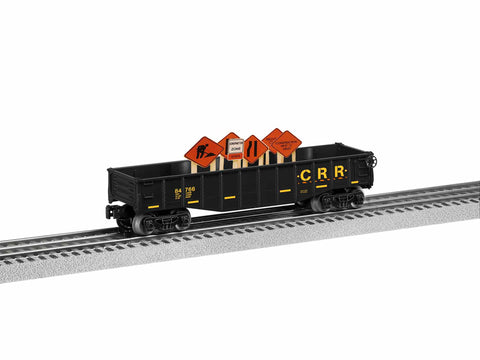 Lionel # 84766 Construction RR Gondola with Signs