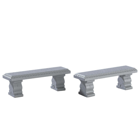 Lemax # 74236 Plaza Bench, Set Of 2