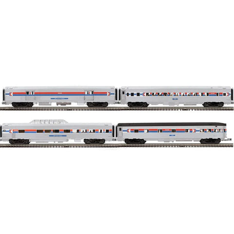 Atlas # 3001474 O Premier 70' Streamlined Passenger Amtrak (Phase 1) 4 Car Set