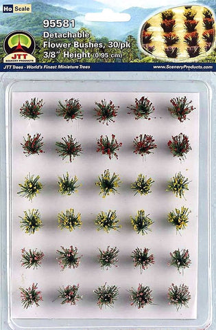 JTT # 95581 3/8 Detachable Flower Bushes