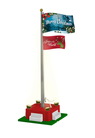 Lionel # 2129220 Christmas Joy Flagpole