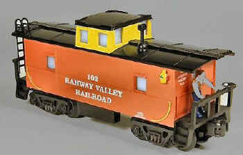 RMT # 96927 RAHWAY VALLEY CABOOSE #102W/OP MARKER LIGHTS