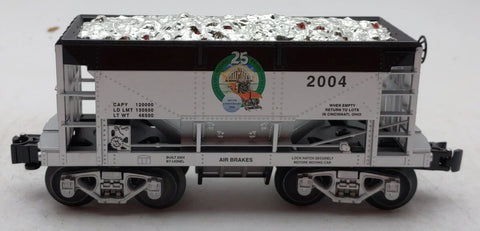 Lionel # 52360 LOTS 25TH ANNIVERSARY ORE CAR WITH SILVER LOAD