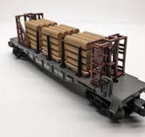 Lionel # 16903 Canadian Pacific Flat Car with Wood Load