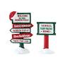 Lemax # 74325 North Pole Signs