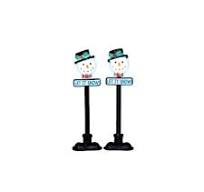 Lemax # 34640 Snowman Street Lamp, Set Of 2