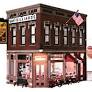Woodland Scenics #BR5844 Corner Emporium O Scale Built & Ready