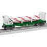 Lionel # 2428090 Peppermint Railroad Flatcar with Bulkheads