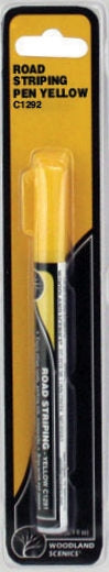 Woodland Scenics # C1292 Road Striping Pen / Yellow