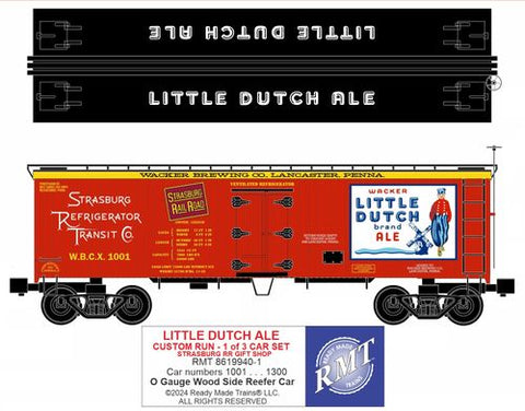 RMT # 86199-40 Strasburg 36ft Wood Side Reefer Car