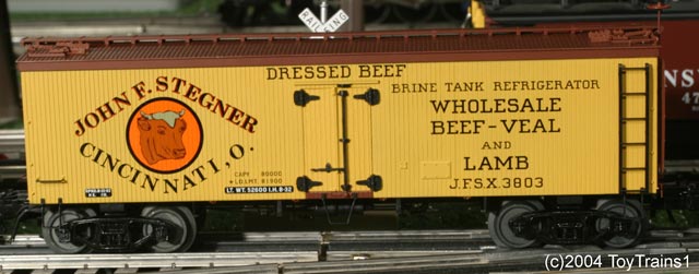 Atlas # 8029-2 Stegner Woodside Refrigerator Car