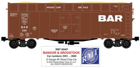 RMT # 86467Bar/Bangor & Aroostook Woodchip Car