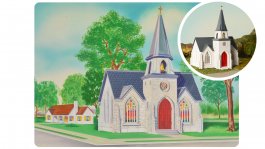 Bachmann #45630 Plasticville O Scale 75th Anniversary Cathedral
