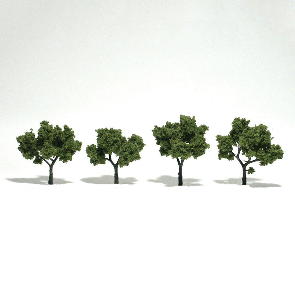 Woodland Scenics # TR1503 Light Green 2" to 3" Trees / 4-Pack