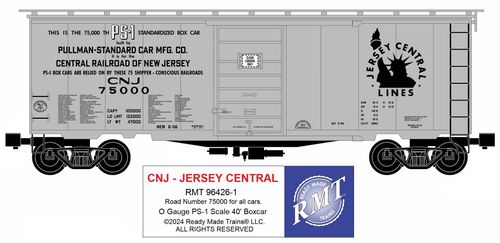 RMT # 96426-1 CNJ- JERSEY CENTRAL 40' PS-1 BOXCAR