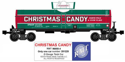 RMT # 96850-4 Christmas Candy Single Dome Tank Car