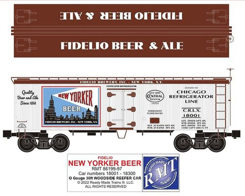 RMT # 8619997 New Yorker Beer Wood Side Reefer Car