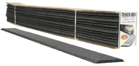Woodland Scenics # ST1473 O Scale Track-Bed Strips / 12 PC