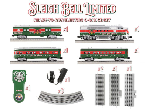 Lionel # 2423060 Sleigh Bell Limited FT Passenger LionChief Bluetooth 5.0 Set