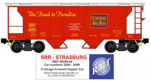 RMT # 86399-40 STRASBURG 34ft 2-BAY COVERED HOPPER