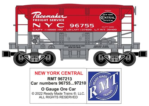 RMT # 93721-3 NYC Pacemaker Ore Car