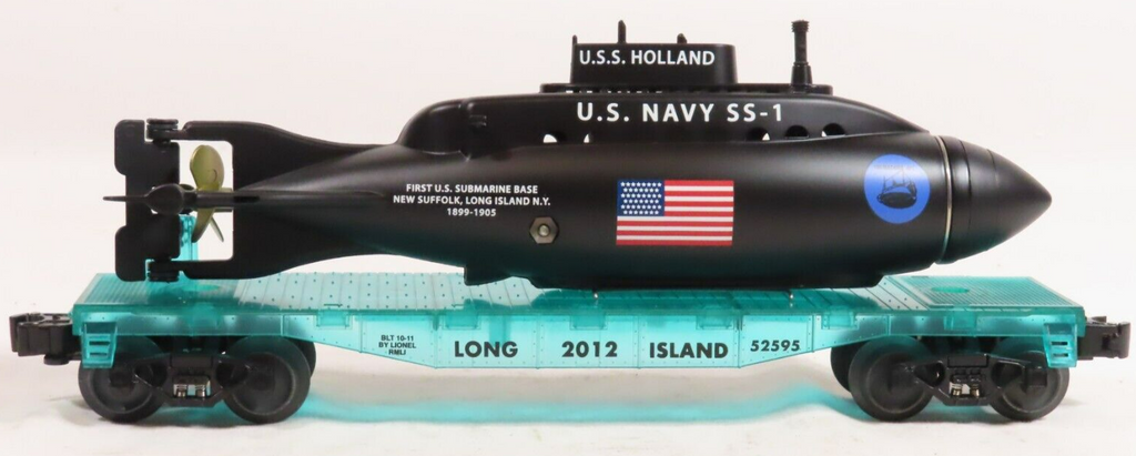 Lionel # 52595 RailRoad Museum Of Long Island USS Holland Submarine FlatCar