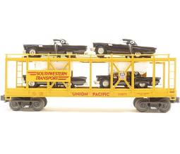 MTH # 30-7674 TTOS Auto Carrier w/Ertl T-Birds