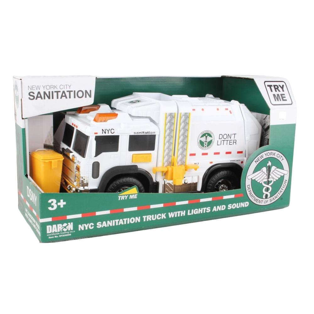 Daron # NY206006 NYC Sanitation Garbage Truck w/ Lights & Sound