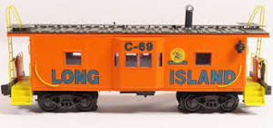 K-Line # k612-3741 LIRR Bay Window Smoking Caboose