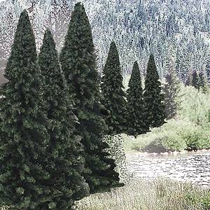 Woodland Scenics # TR1585 18 Fir Trees