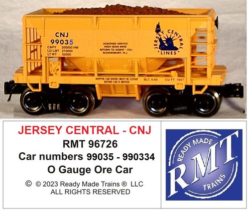 RMT # 96726 CNJ Jerry Central Ore Car