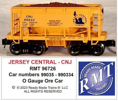 RMT # 96726 CNJ Jerry Central Ore Car