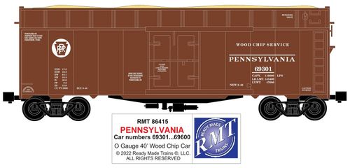 RMT # 86415 PRR/Pennsylvania Woodchip Car