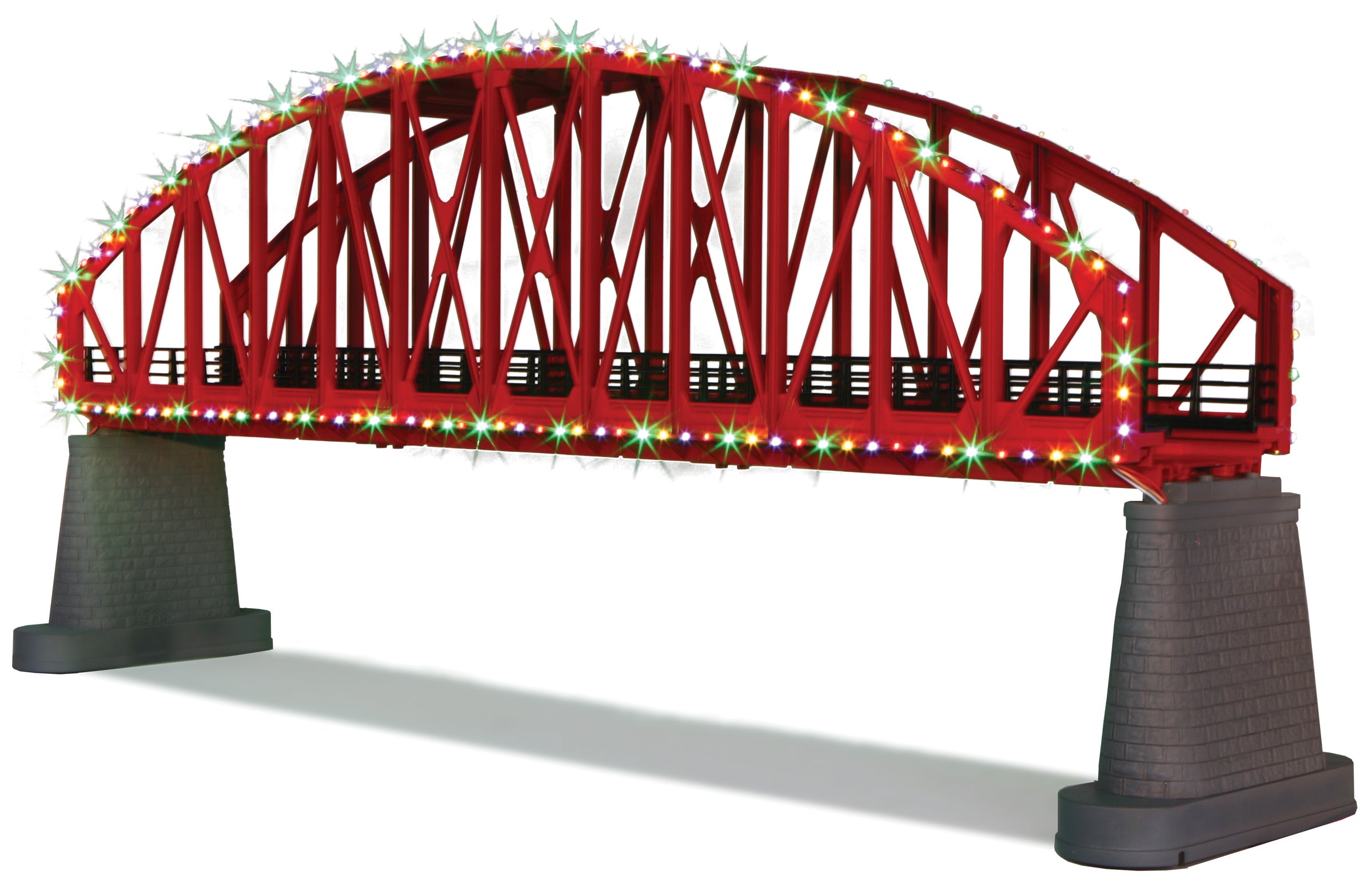 MTH # 40-1115 O Steel Arch Bridge w/ Op. Christmas Lights