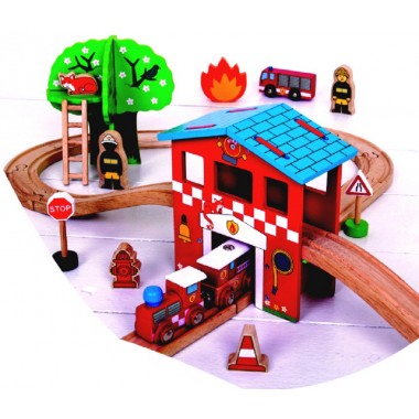 Big Jigs # 037 Fire Rescue Train Set